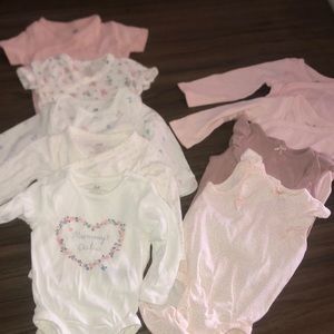H&M baby girl onesie bundle